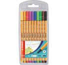 Fineliner STABILO® point 88® walletSTABILO point 88 10er Etui Fineliner sortiert 10 Farben