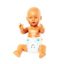 Puppen-Stoffwindeln Pinguin Pünktchen, 2 Stück, Gr. 35-45 cm