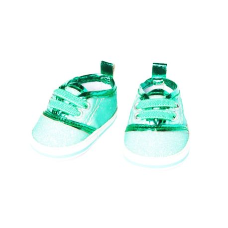 Puppen-Glitzer-Sneakers, mint, Gr. 38-45 cm