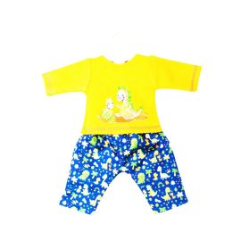 Puppen-Strickpullover mit Hose Dino, Gr. 28-35 cm