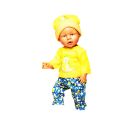 Puppen-Strickpullover mit Hose Dino, Gr. 28-35 cm