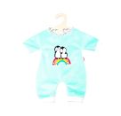 Flauschiger Puppen-Strampler Pinguin Pünktchen, Gr. 28-35 cm