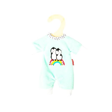 Flauschiger Puppen-Strampler Pinguin Pünktchen, mini, Gr. 20-25 cm