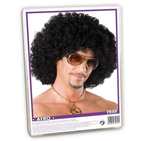 FRIES - Perücke Afro schwarz