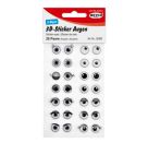 3D-Sticker Augen 10mm, 2 Böge