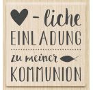 Stempel Kommunion Einladung