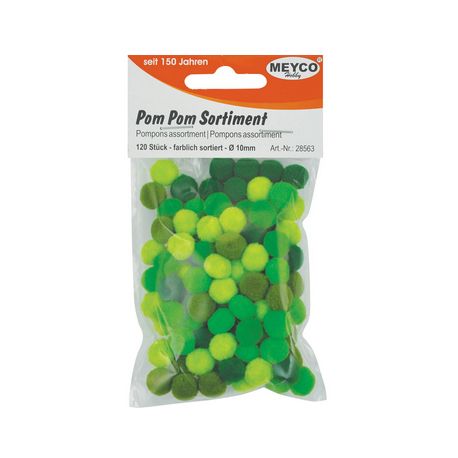 Pom Pom Set Grün-Töne