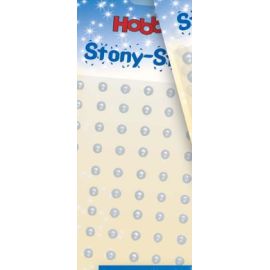 Stony Stickers rund, weiß, 4m