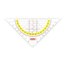 Geodreieck 16cm klar m.Griff