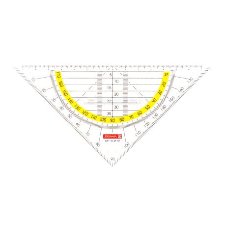 Geodreieck 16cm klar m.Griff