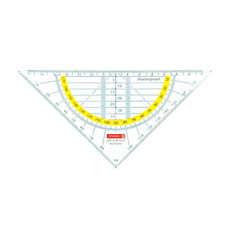 BRUNNEN 104975401  Geometrie-Dreieck bruchsicher  glasklar