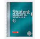 BRUNNEN 1067174  Collegeblock  Student  Premium  „Duo  Deckblatt: petrol-metallic