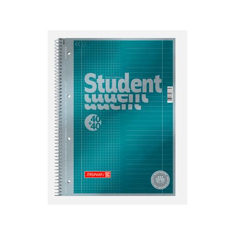 BRUNNEN 1067174  Collegeblock  Student  Premium  „Duo  Deckblatt: petrol-metallic