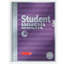 BRUNNEN 1067144  Collegeblock  Student  Premium  „Noten  Deckblatt: violett-metallic