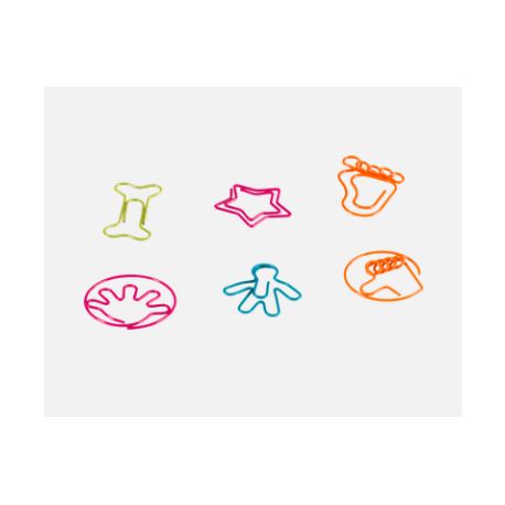 Büroklammer Clip 24erBeutel 6Motive