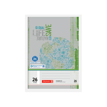 Schulheft A4 Lin26 16Bl RCP