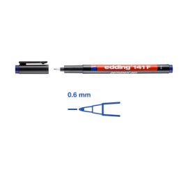 e-141 F permanent pen blau