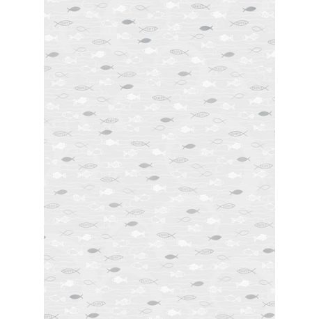 Transparentpapier A4 Fisch silber