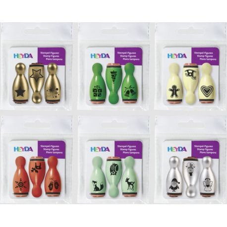 Stempel-Figuren, sort. Weihn. (Motiv nicht auswählbar)