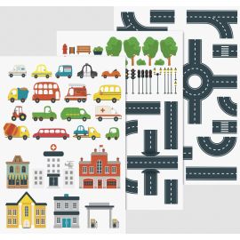 Fenstersticker Straße