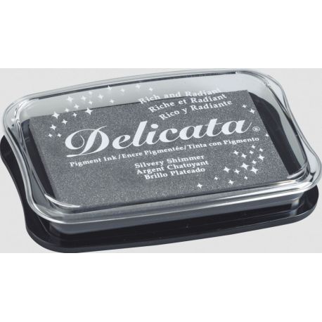 Stempelkissen Delicata Metallic | silvery shimmerInk Pads Delicata Metallic | silvery shimmerCoussin encreur Delicata