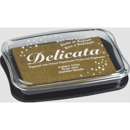 Stempelkissen Delicata Metallic | golden glitzInk Pads Delicata Metallic | golden glitzCoussin encreur Delicata Metall