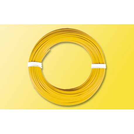 Kabelring, 0,14 mm gelb,10m