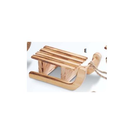 Mini Schlitten hlbraun, 7x3,6