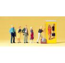 Preiser 10523 H0-Wartende an Telefonzelle