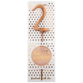 Wunderkerze rosegold mini ""2""