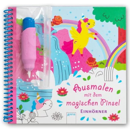 Ausmalen mit dem magischen Pinsel – Einhörner