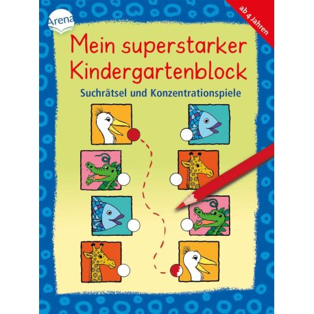 Schmiedeskamp, Katja/Merle, Katrin/Bohnstedt, Antje: Mein superstarker Kindergartenblock – Suchrätsel und Konzentratio