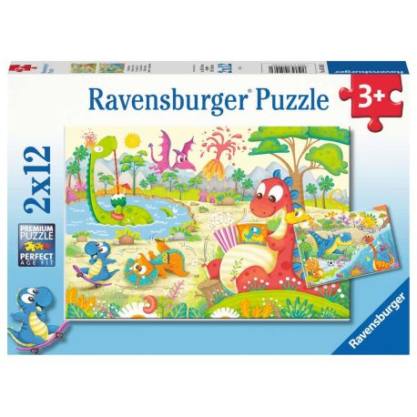 Ravensburger 5246 Puzzle Lieblingsdinos 2 X 12 Teile
