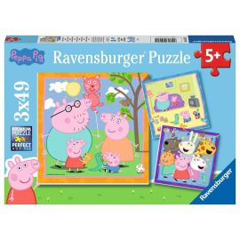 Ravensburger 5579 Puzzle Peppas Familie und Freunde 3 X 49 Teile