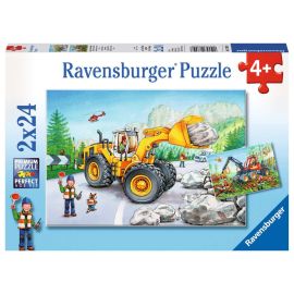 Ravensburger 7802 Puzzle Bagger und Waldtraktor 2 X 24 Teile