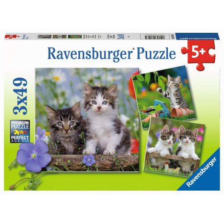 Ravensburger 8046 Puzzle Süße Samtpfötchen 3 X 49 Teile