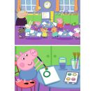 Ravensburger 9099 Puzzle Peppa in der Schule 2 X 24 Teile