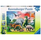 Ravensburger 10957 Puzzle Unter Dinosauriern 100 Teile XXL