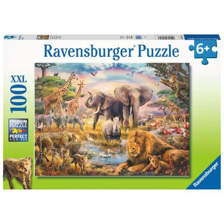 Ravensburger 13284 Puzzle Afrikanische Savanne 100 Teile XXL