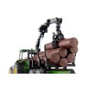 SIKU 1954 Traktor mit Forstanhänger 1:50