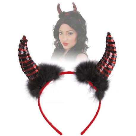 FRIES - Haarreif Paillettenhörner