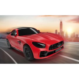 REVELL Build n Race Mercedes-AMG GT R, rot , Auto-Bausatz mit Rückziehmotor für Kinder ab 4