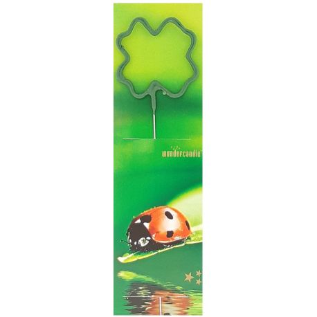 Wunderkerze grün  ""Kleeblatt""