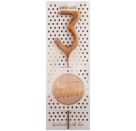 Wunderkerze rosegold mini ""3""