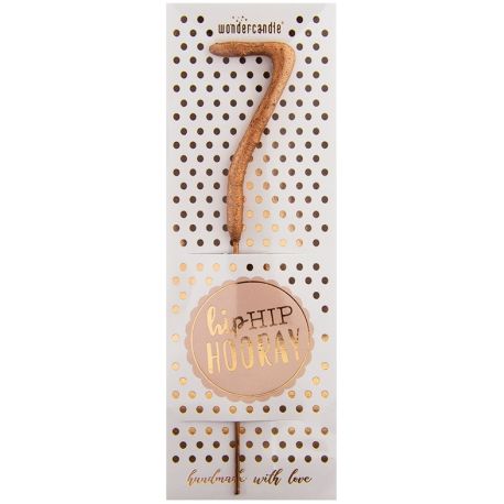 Wunderkerze rosegold mini ""7""