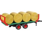 Bruder 02220 Ballentransportanhänger mit 8 Rundballen