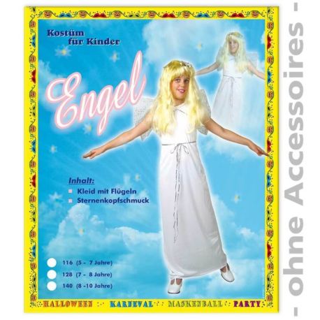 FRIES - Engel PB, 1-tlg. mit Flügeln + Kopfschmuck, Gr. 134-140