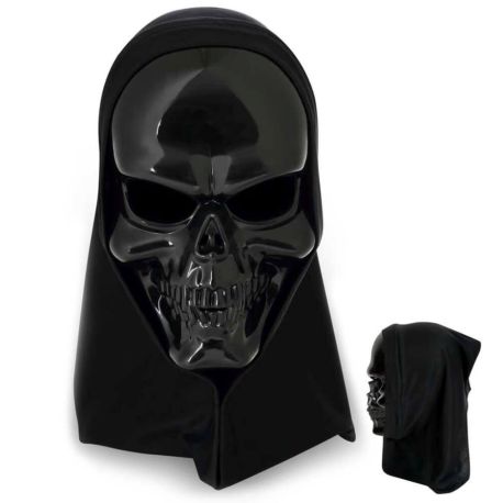 FRIES - Halbmaske schwarz mit Haube