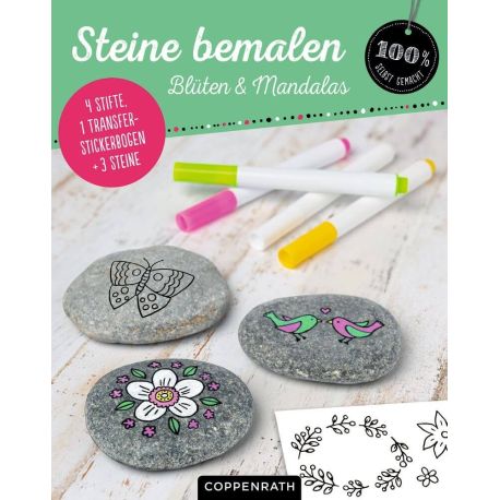 Steine bemalen - Blüten   Mandalas (100% s.g.)