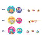 ABC CHAMPIONS SCHMUCK-SET 6-TEILIG, 3-FA